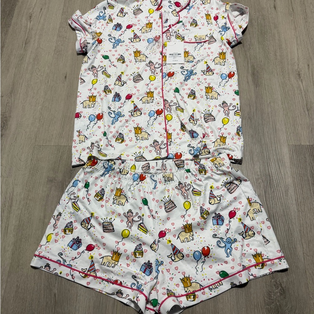 NWT Roller Rabbit Birthday Pajamas